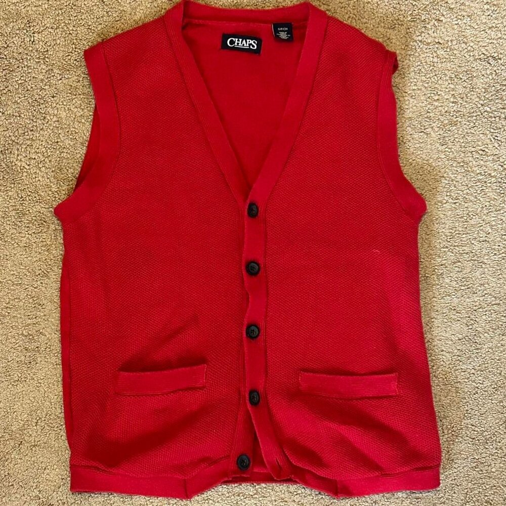 SOLD chaps sweater vest